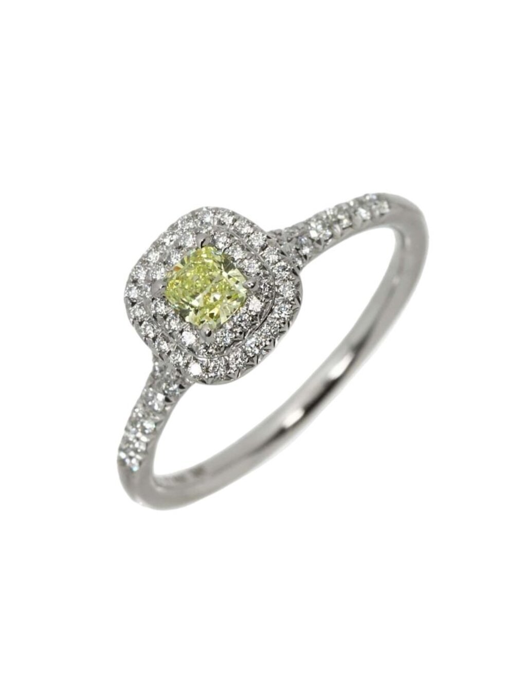 Tiffany & Co Soleste Ring Diamond Platinum 18k White Gold